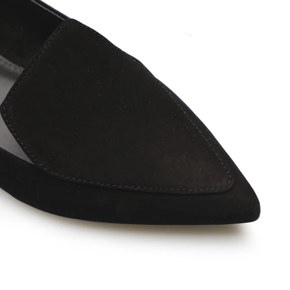 Sapatilha Slipper Couro Nobuck Preto - imagem 7