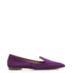 Sapatilha Slipper Couro Nobuck Roxo - imagem 3