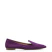 Sapatilha Slipper Couro Nobuck Roxo - imagem 3