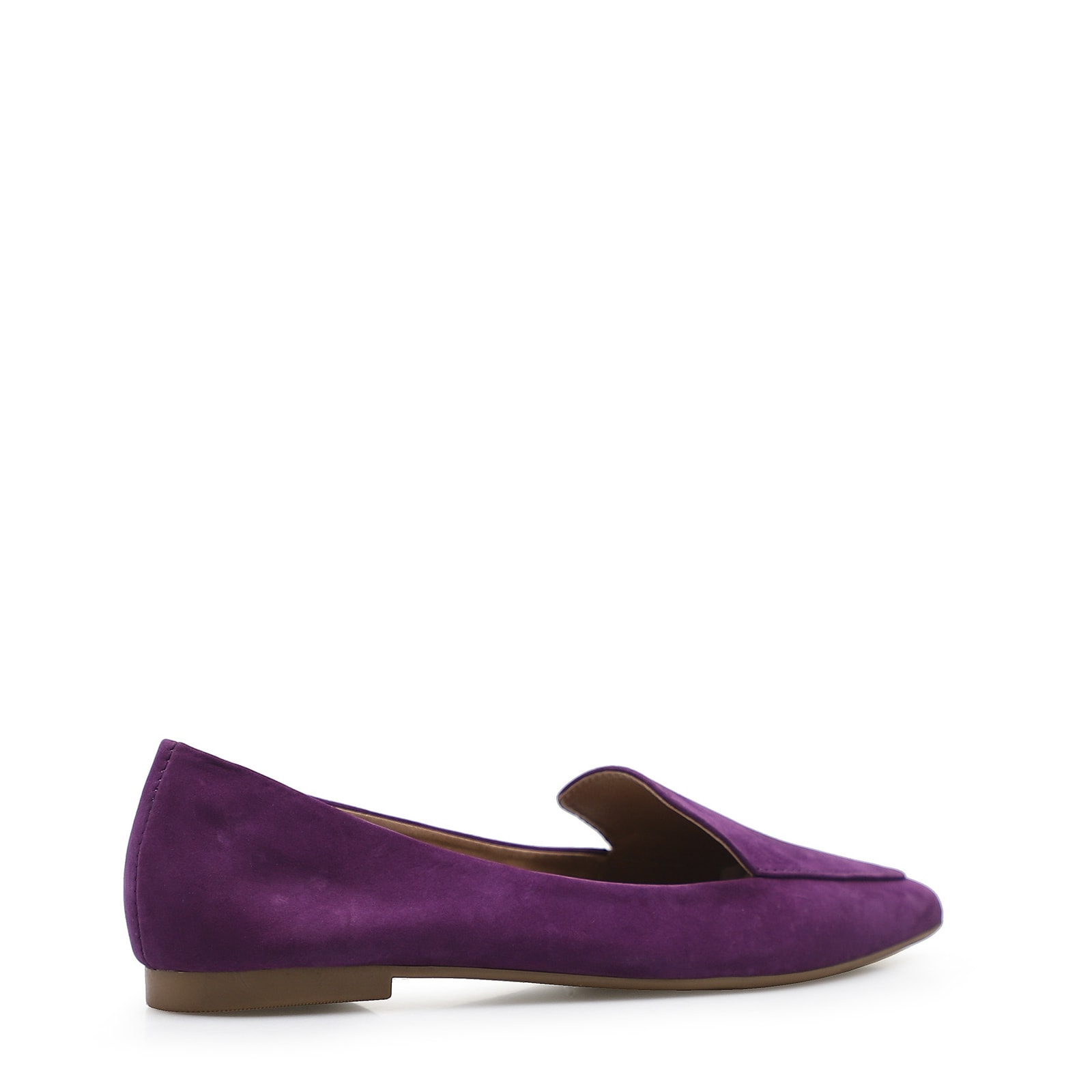 Sapatilha Slipper Couro Nobuck Roxo