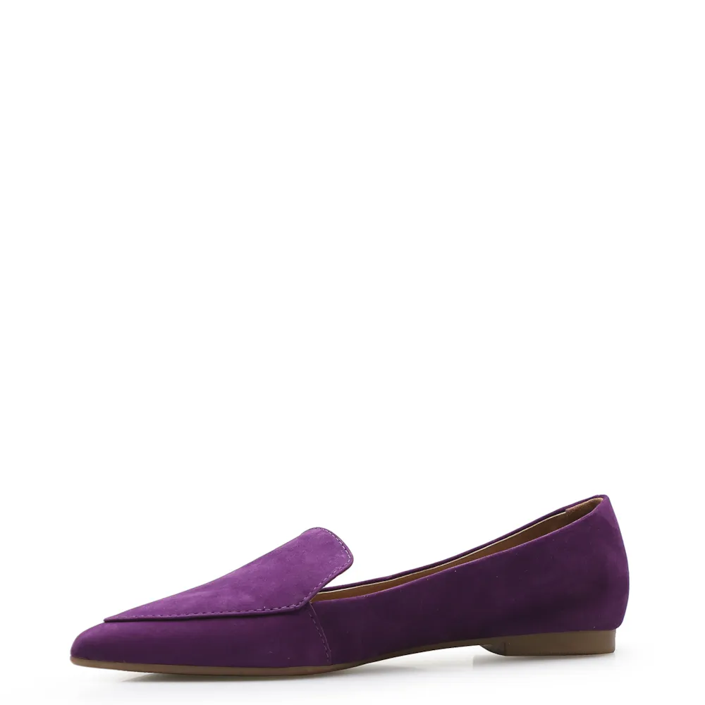 Sapatilha Slipper Couro Nobuck Roxo - imagem 5