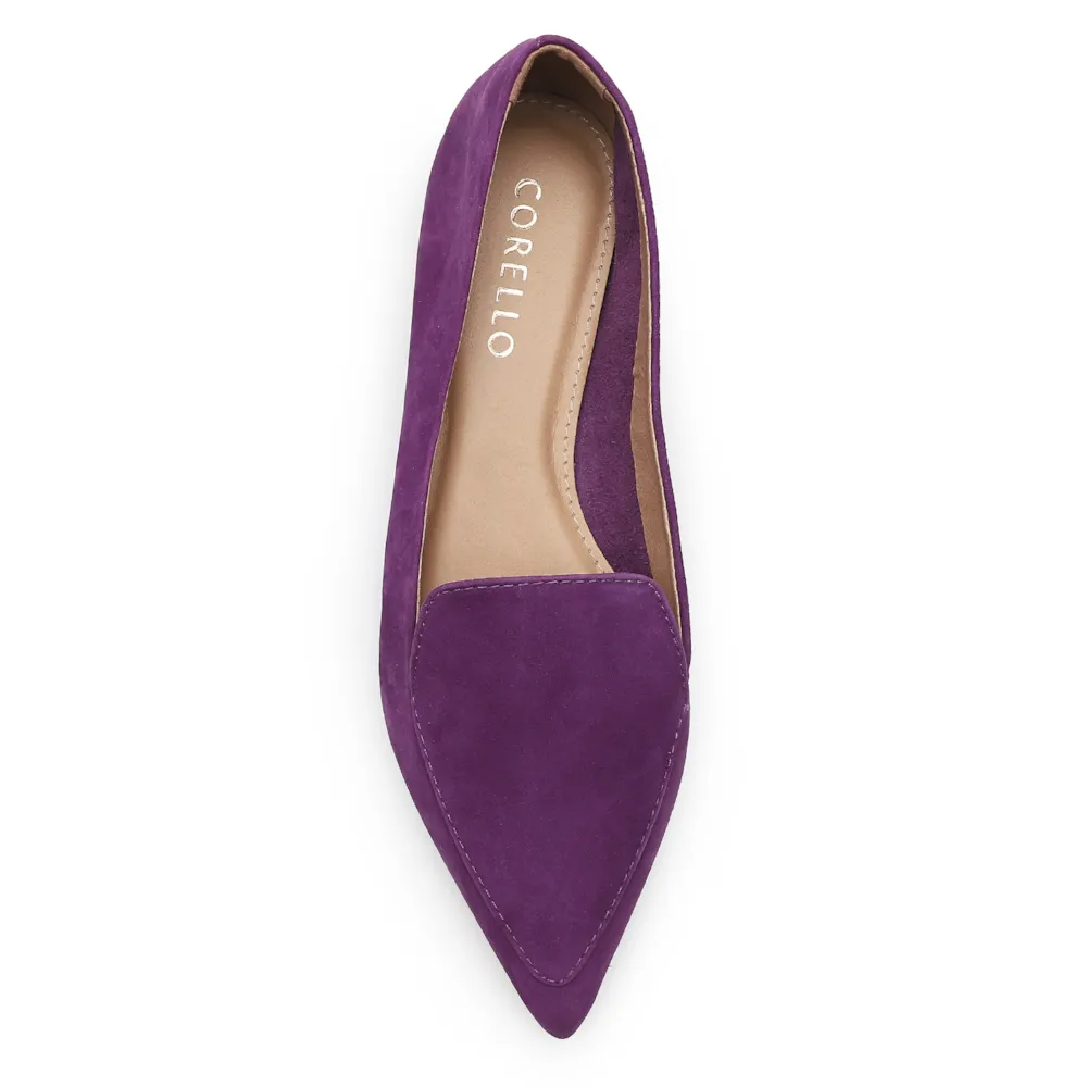 Sapatilha Slipper Couro Nobuck Roxo - imagem 6