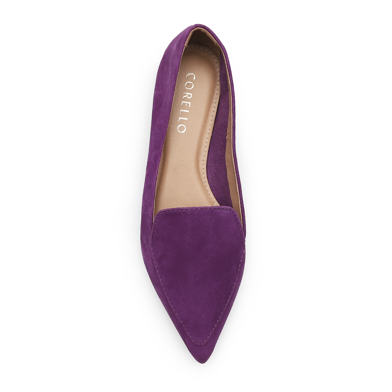 Sapatilha Slipper Couro Nobuck Roxo
