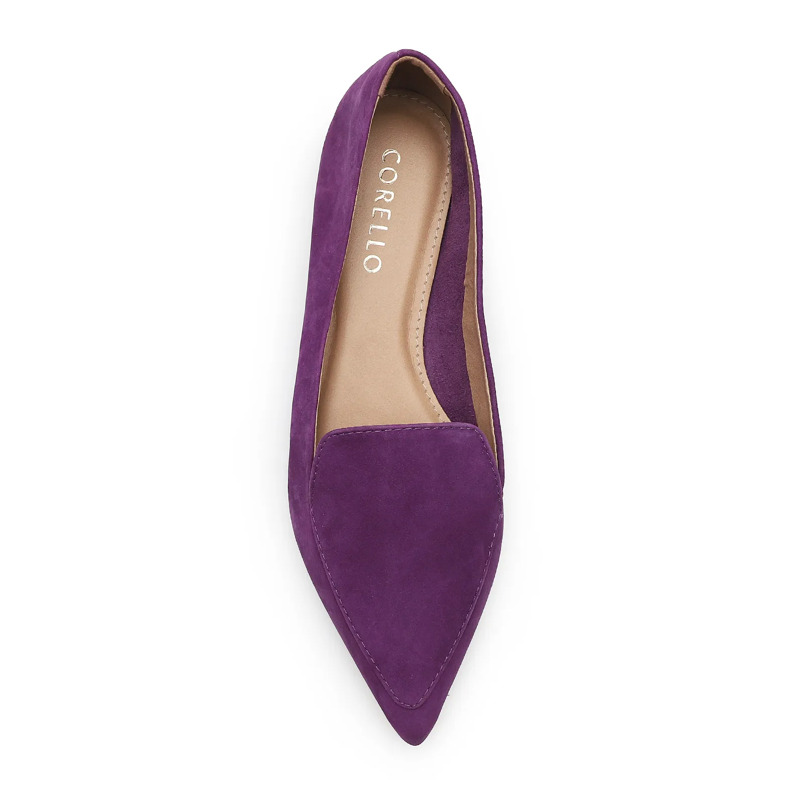 Sapatilha Slipper Couro Nobuck Roxo