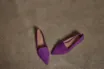 Sapatilha Slipper Couro Nobuck Roxo - imagem 8