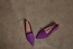 Sapatilha Slipper Couro Nobuck Roxo - imagem 8