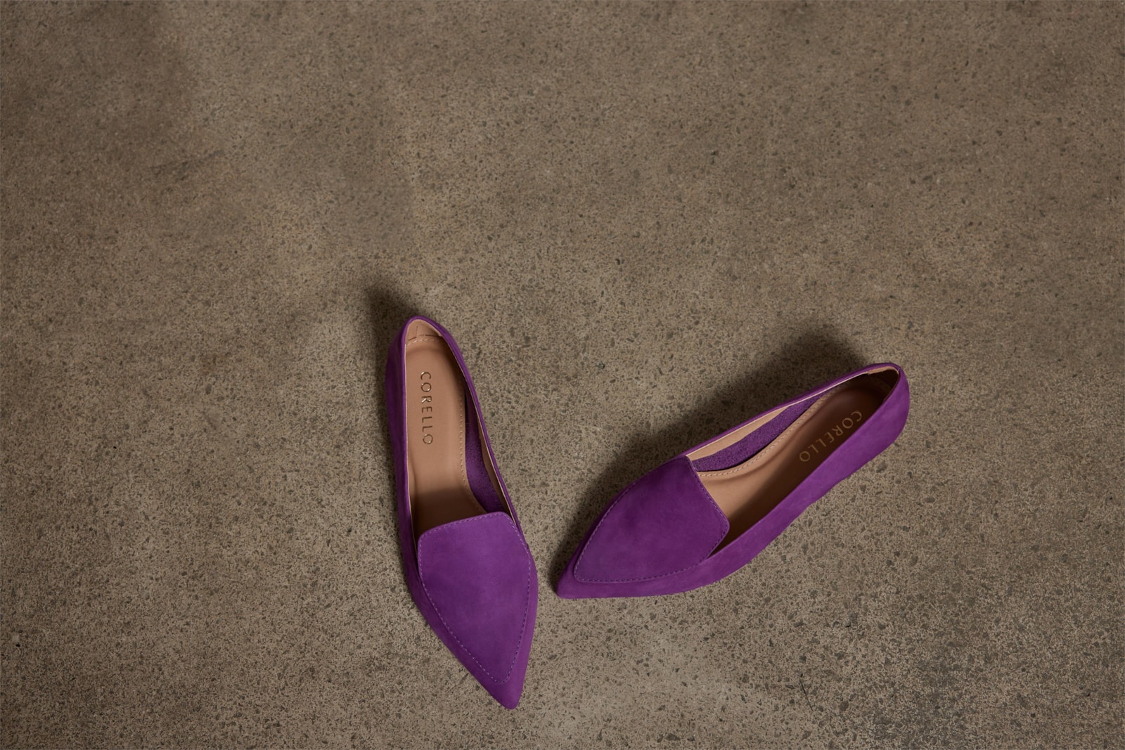 Sapatilha Slipper Couro Nobuck Roxo
