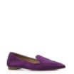 Sapatilha Slipper Couro Nobuck Roxo - imagem 1