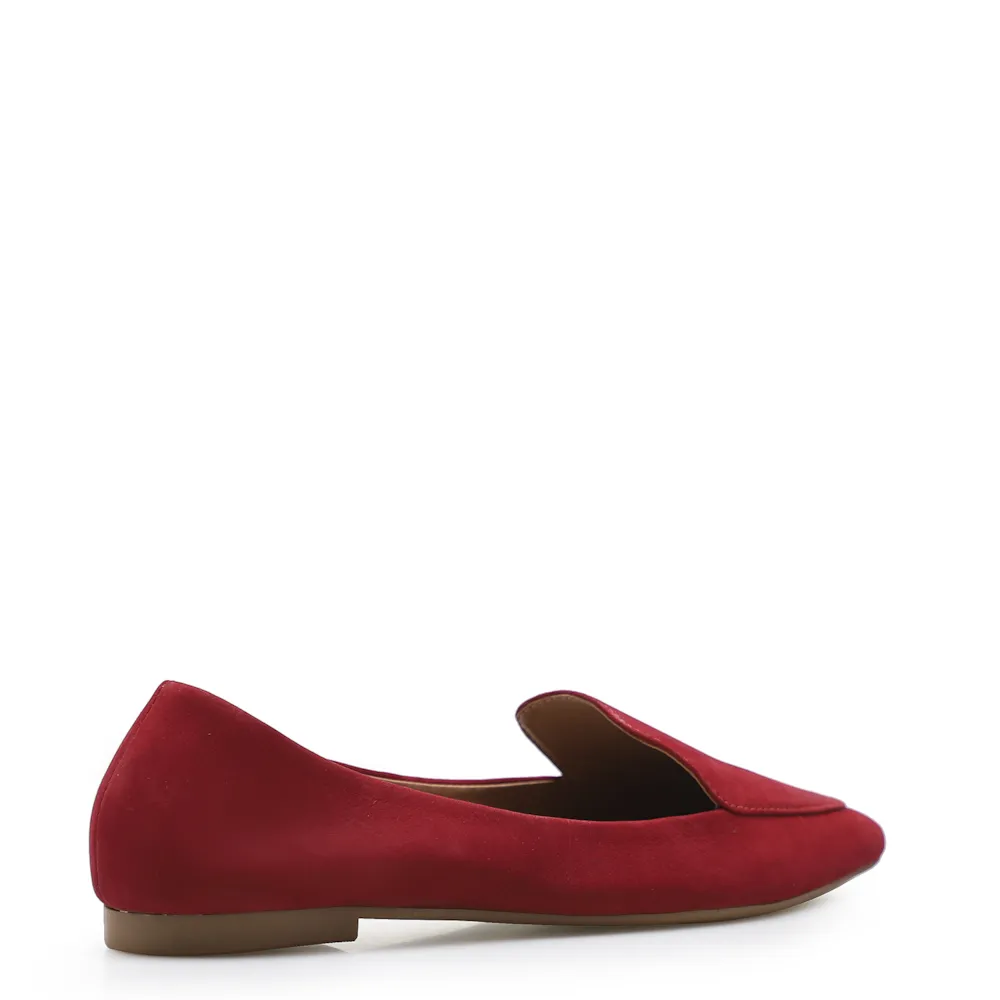 Sapatilha Slipper Couro Nobuck Vermelho - imagem 4
