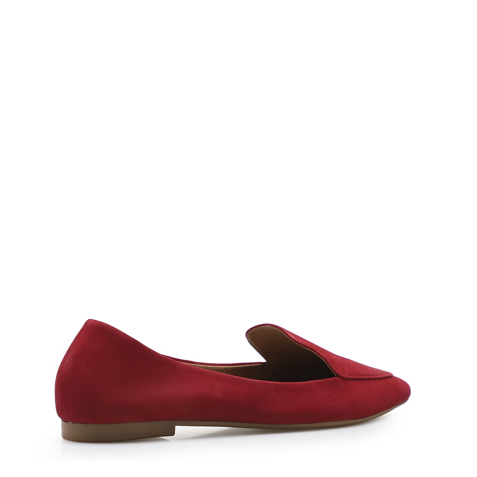 Sapatilha Slipper Couro Nobuck Vermelho