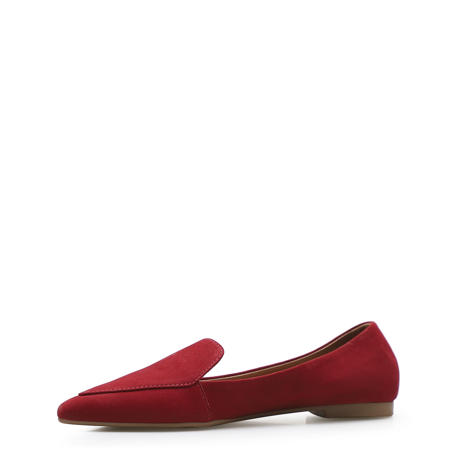 Sapatilha Slipper Couro Nobuck Vermelho