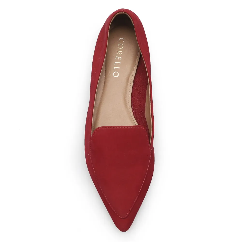 Sapatilha Slipper Couro Nobuck Vermelho - imagem 6