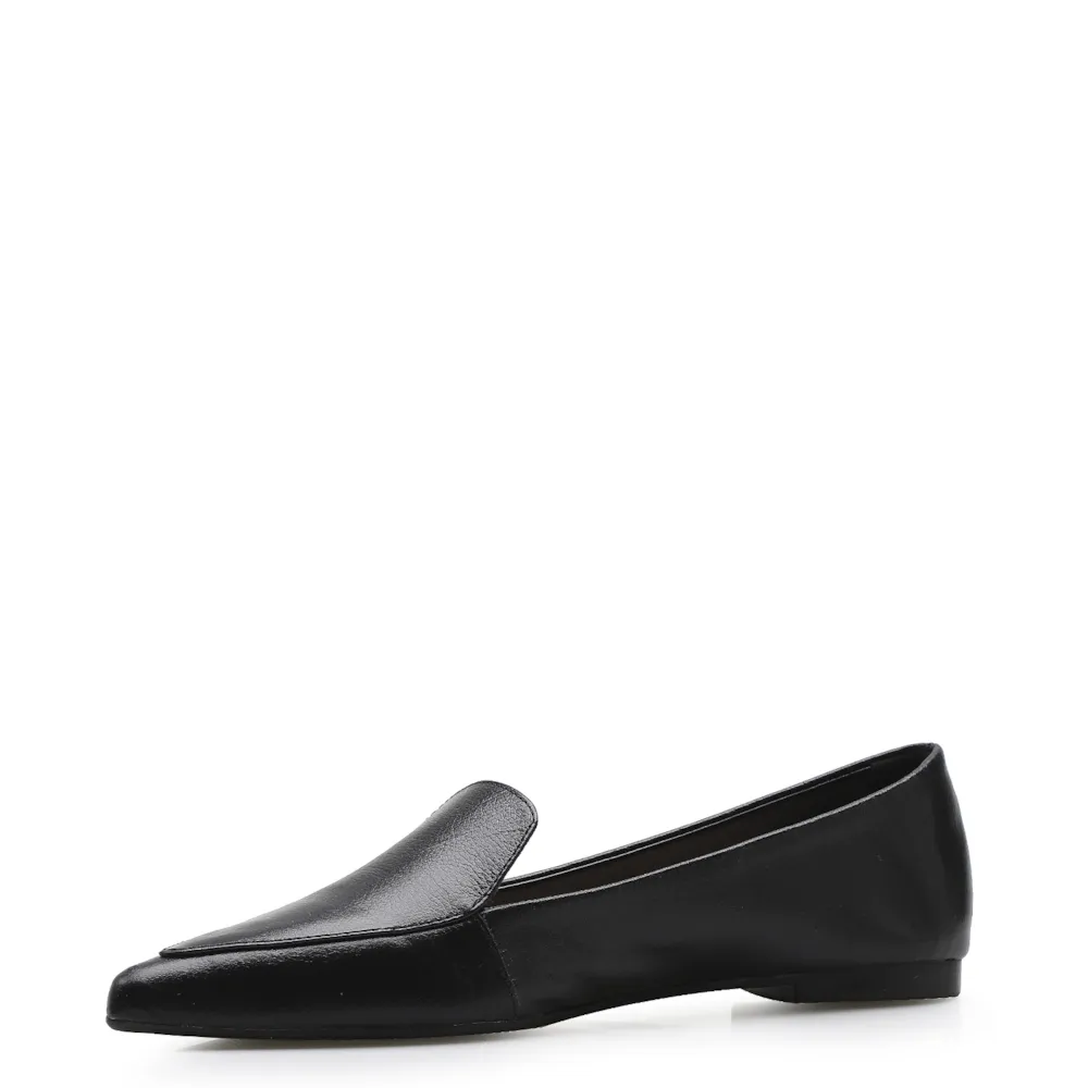Sapatilha Slipper Couro Preto - imagem 4