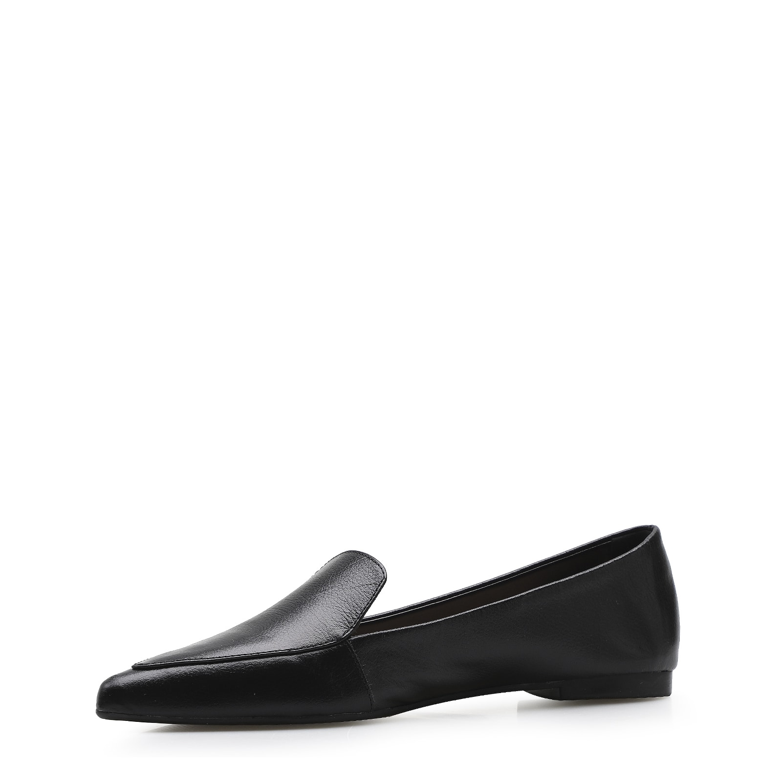 Sapatilha Slipper Couro Preto
