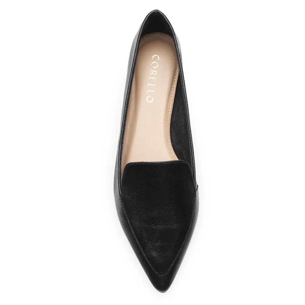 Sapatilha Slipper Couro Preto - imagem 5