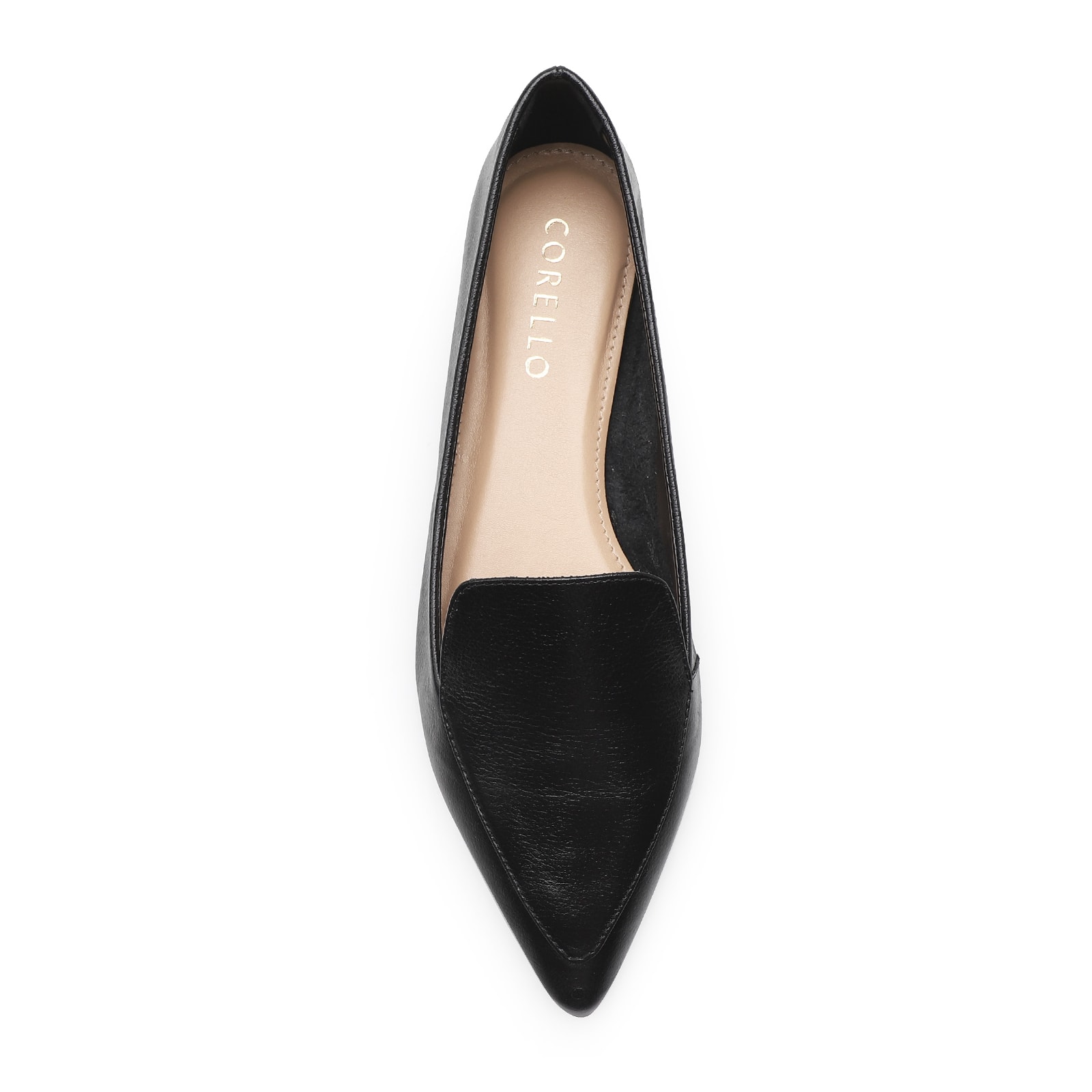 Sapatilha Slipper Couro Preto