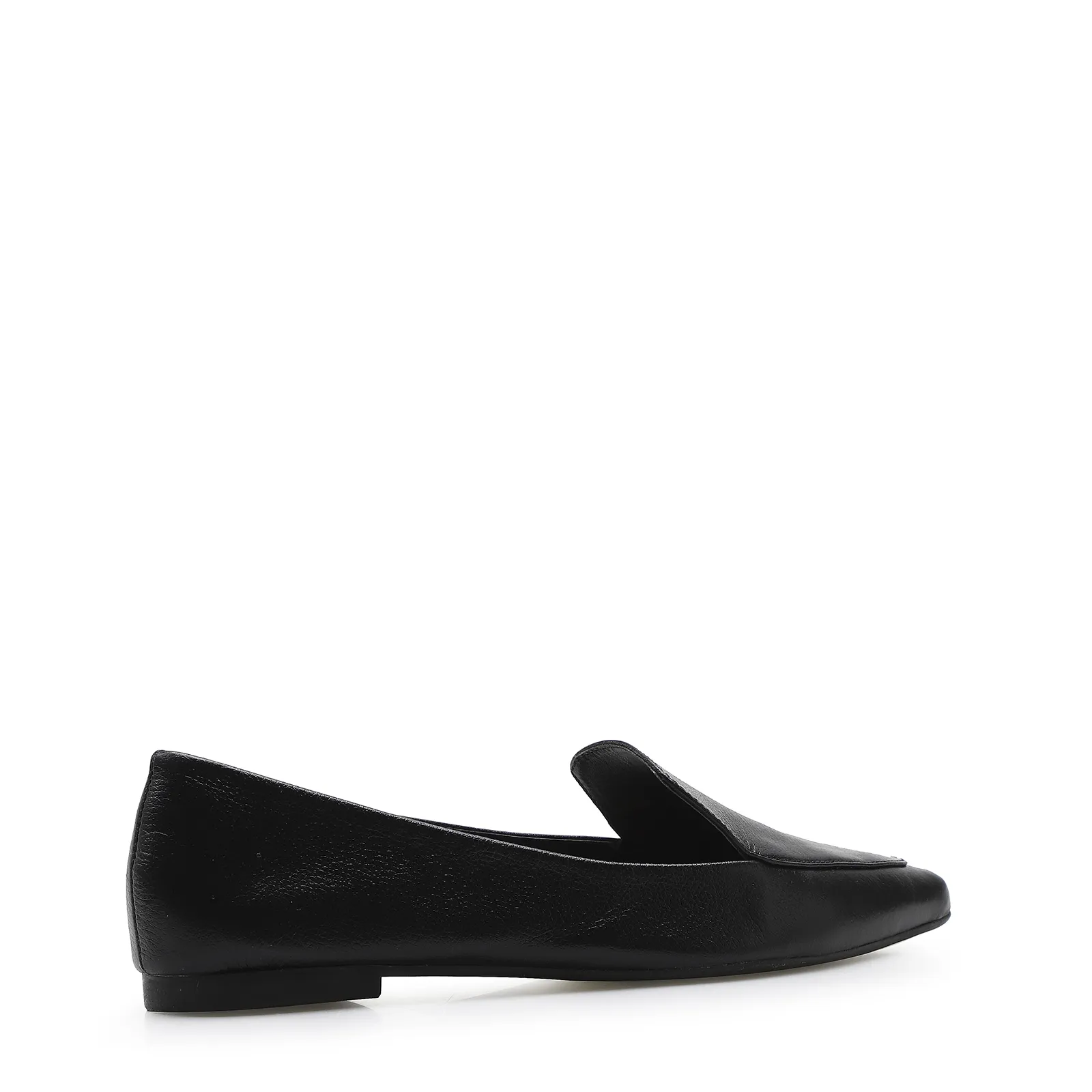 Sapatilha Slipper Couro Preto