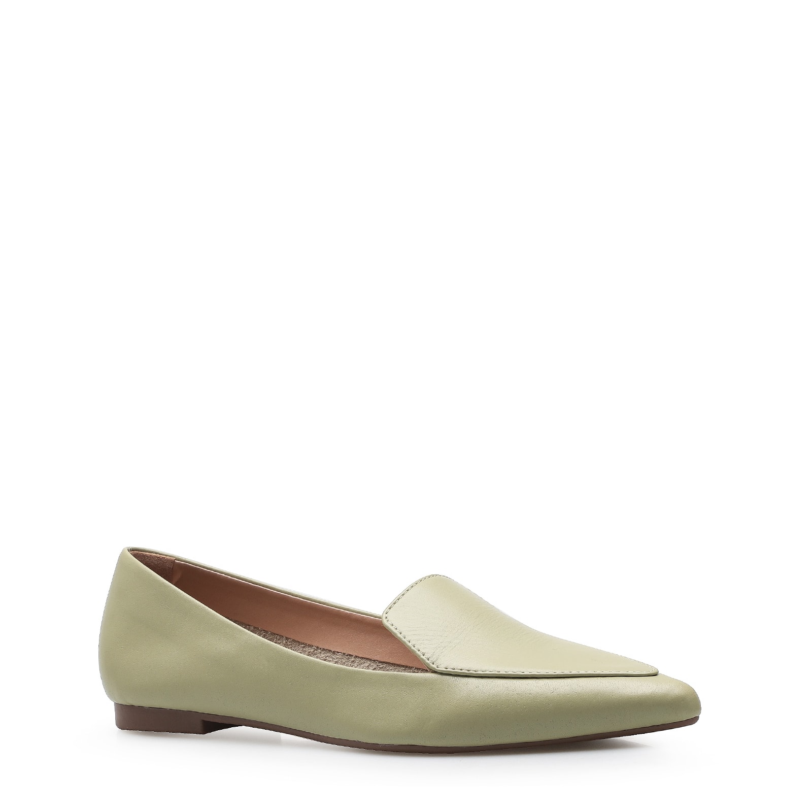 Sapatilha Slipper Couro Verde