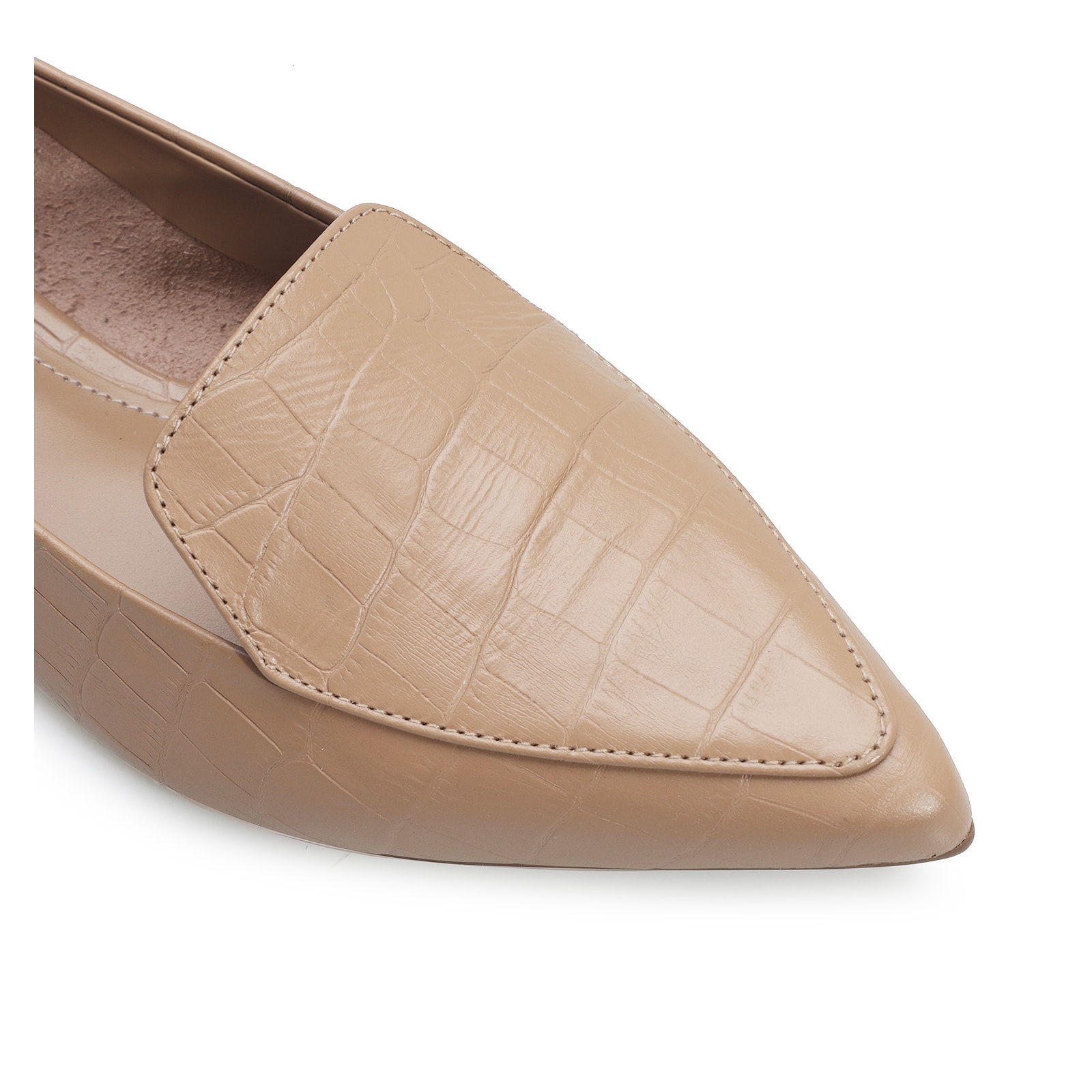 Sapatilha Slipper Croco Bege