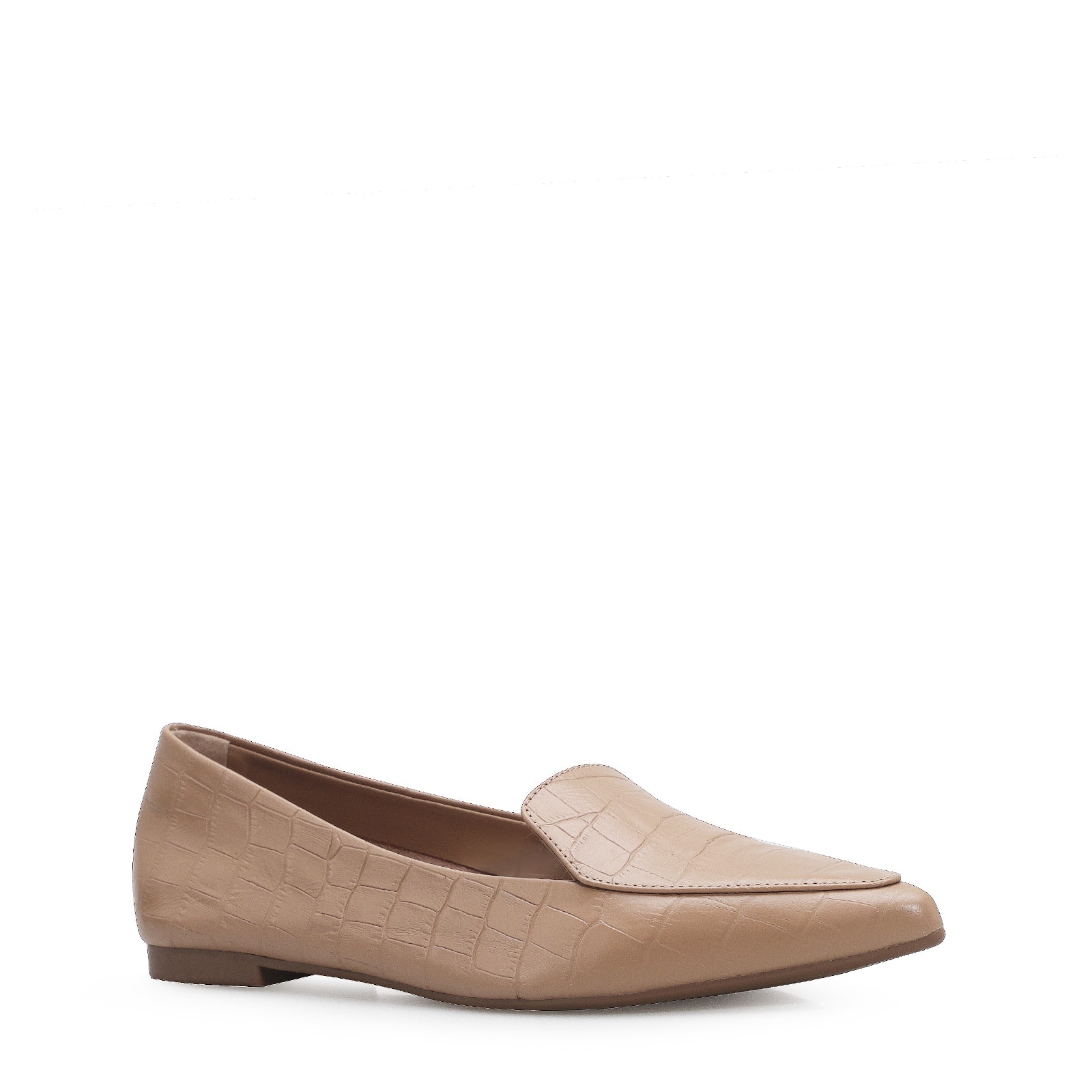 Sapatilha Slipper Croco Bege