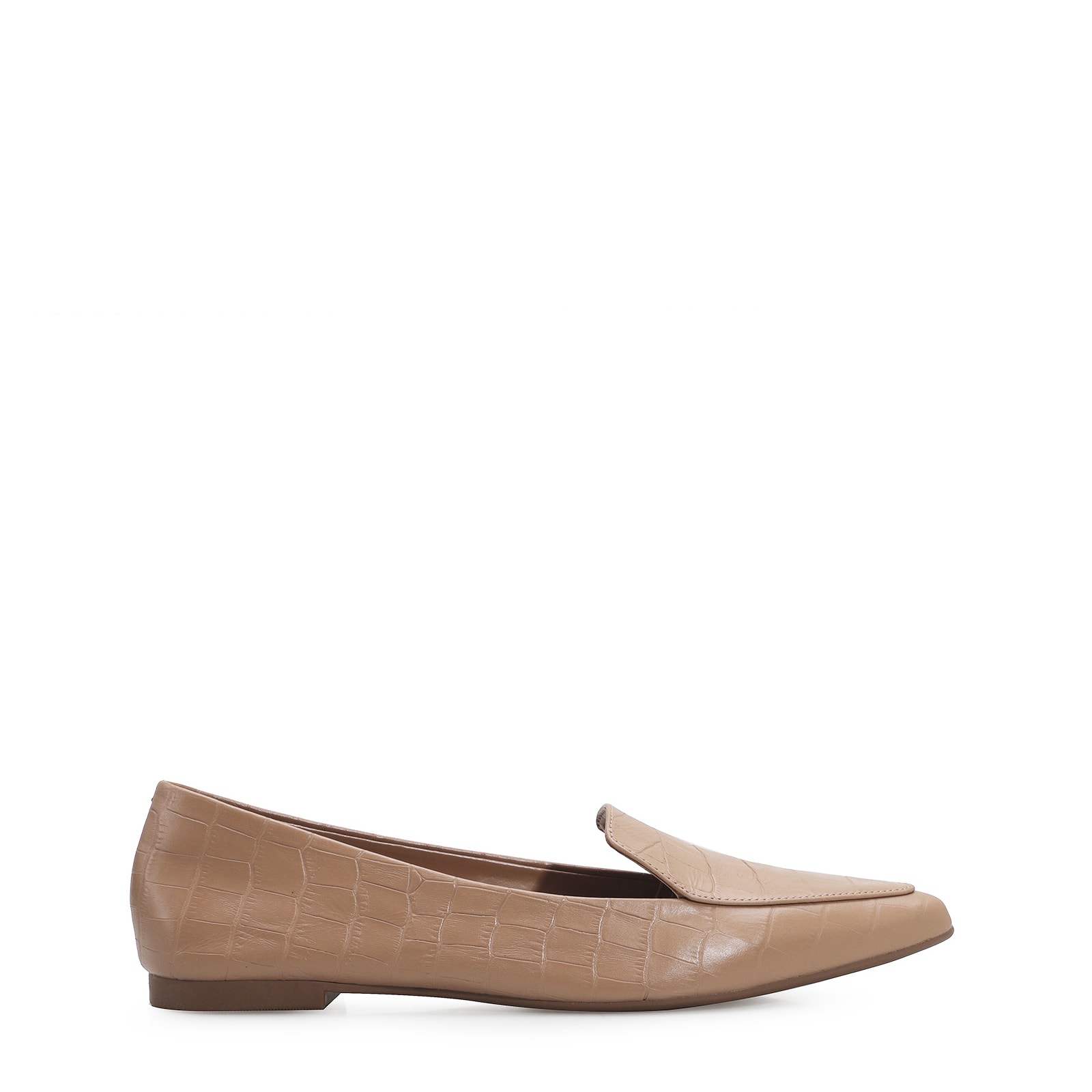 Sapatilha Slipper Croco Bege