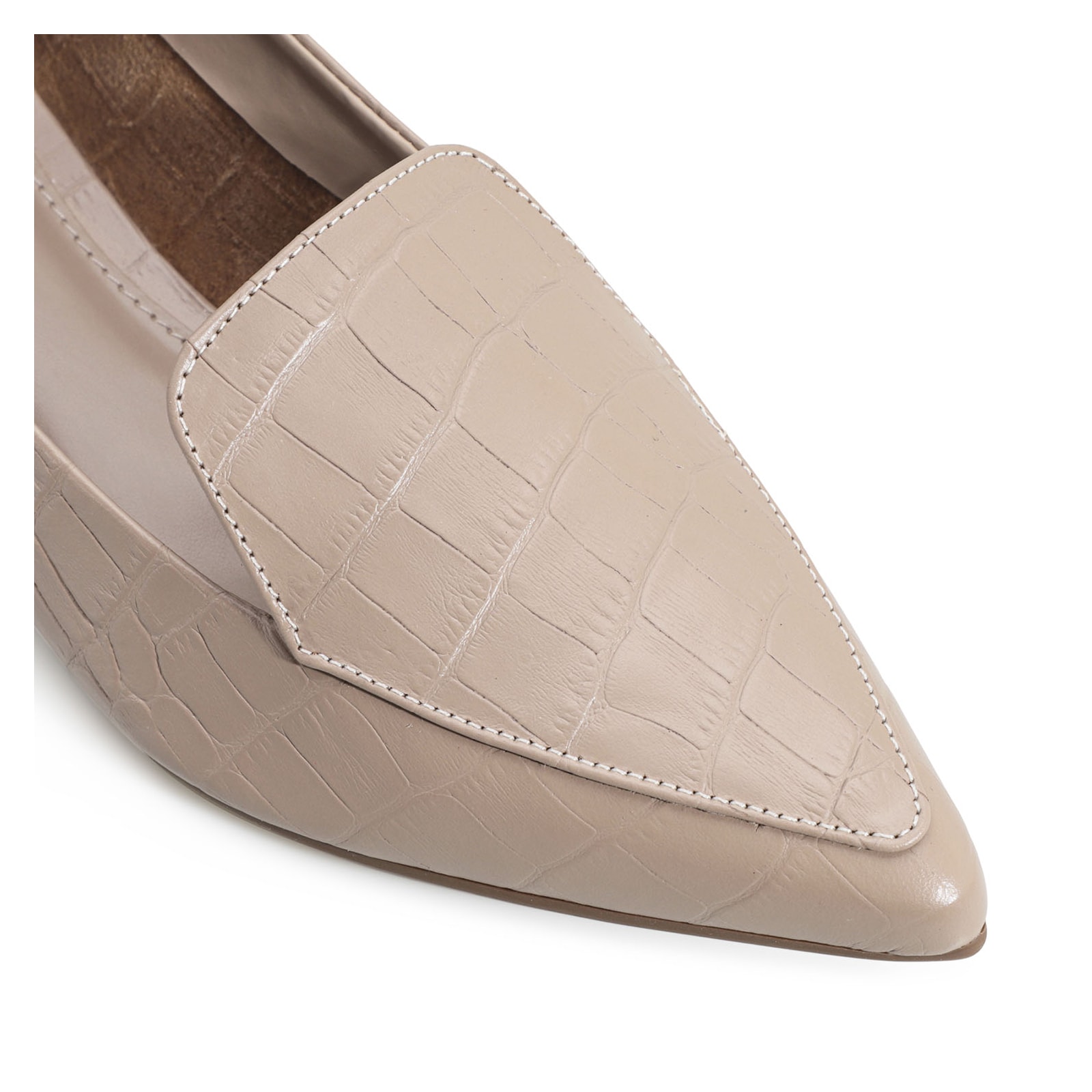 Sapatilha Slipper Croco Bege