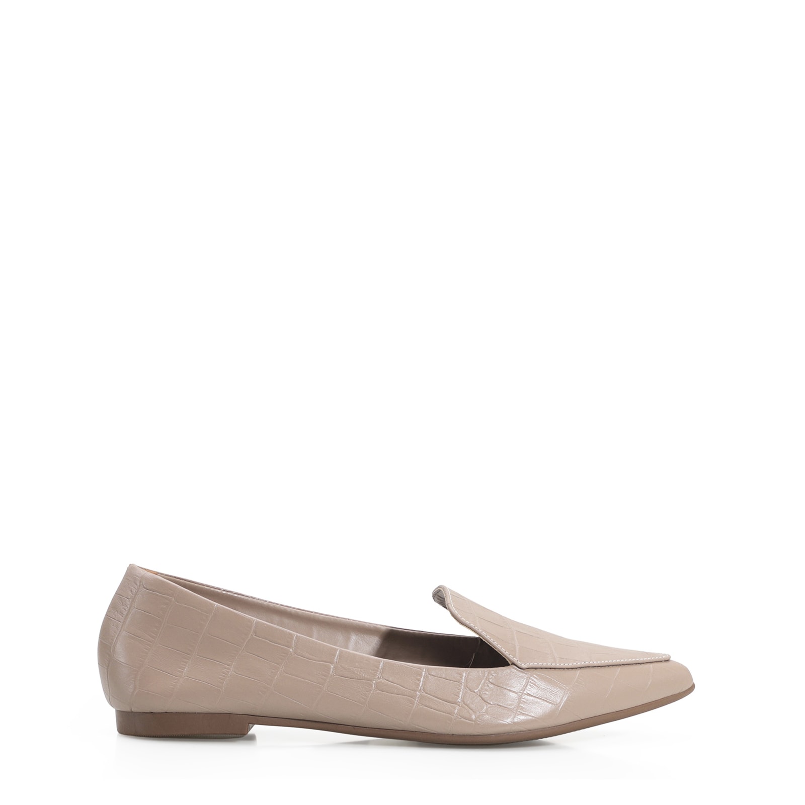 Sapatilha Slipper Croco Bege