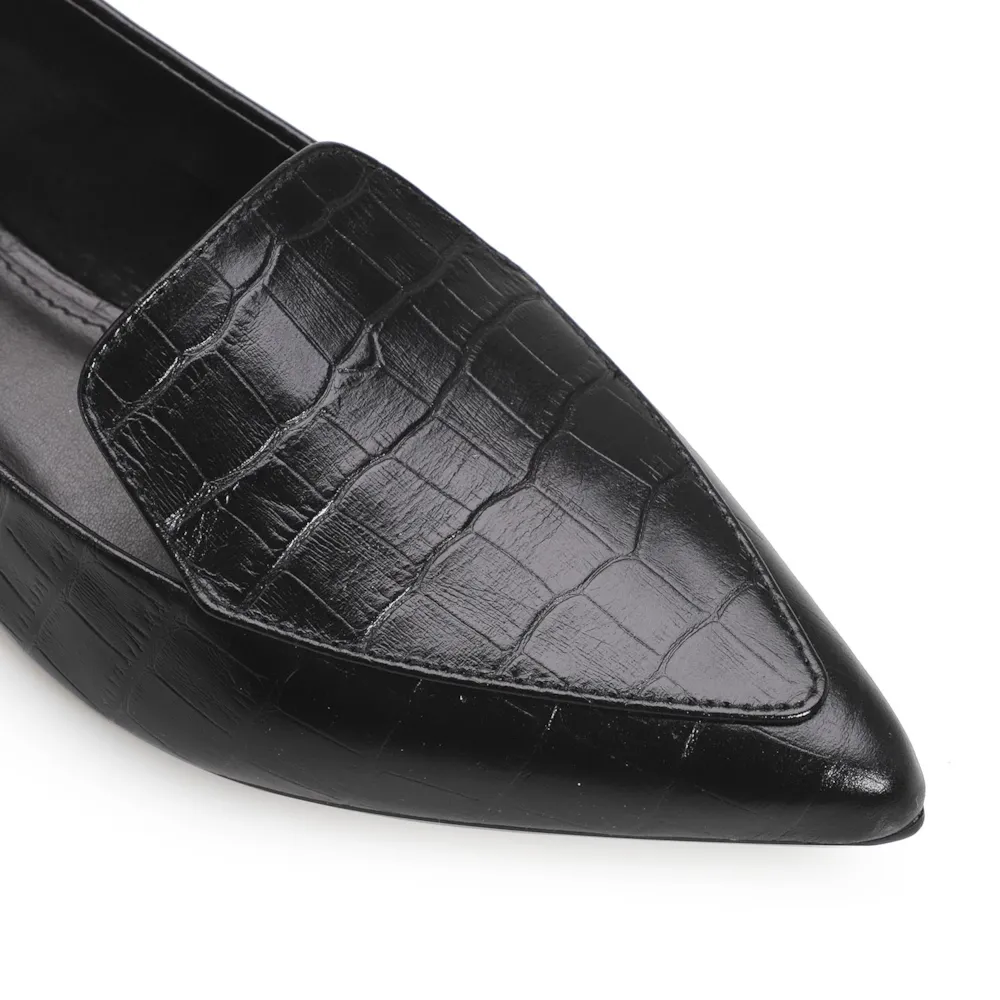 Sapatilha Slipper Croco Preto - imagem 6