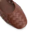Sapatilha Tressê Marrom Claro Couro Tressê Fivela - imagem 6