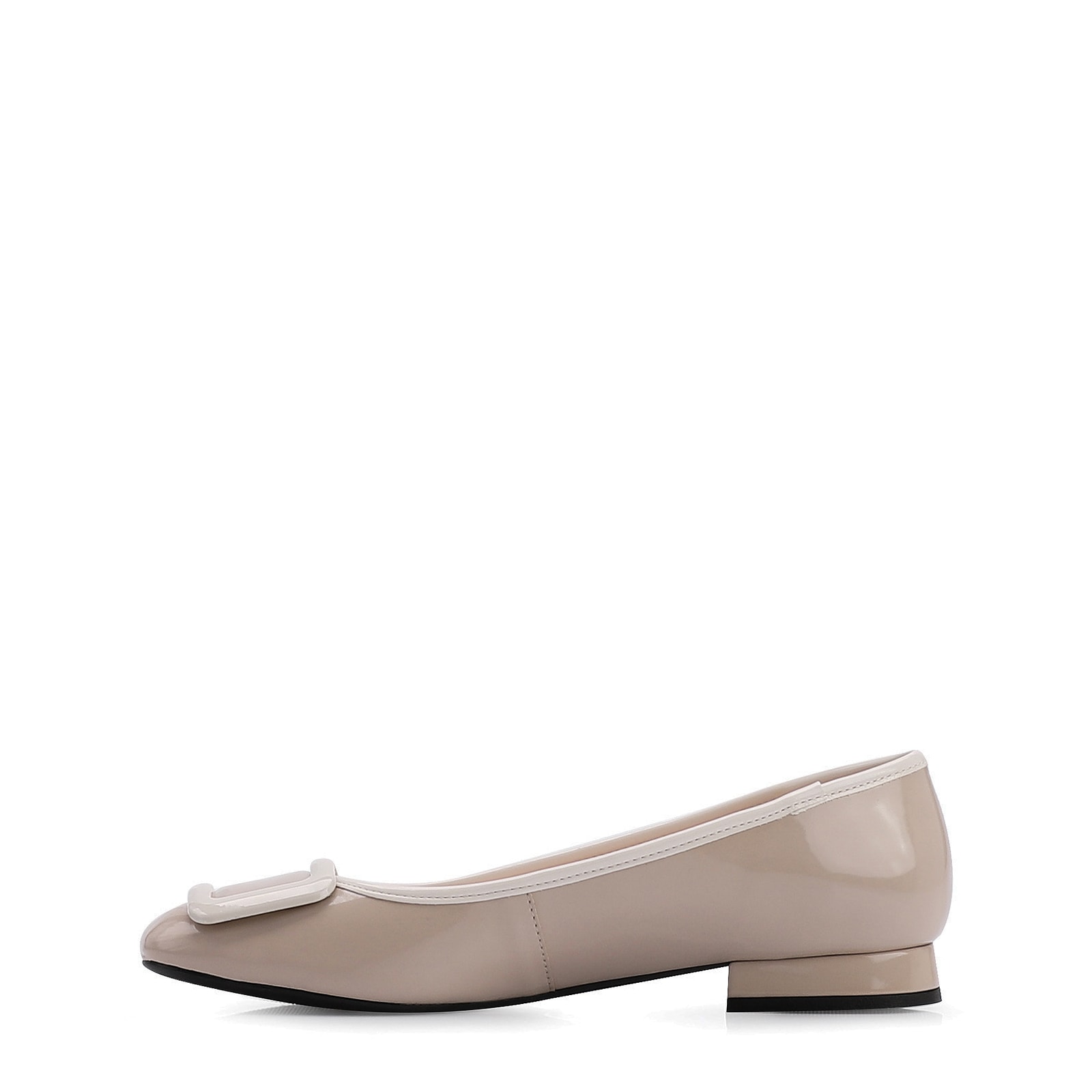 Sapatilha Verniz Bege/Off White