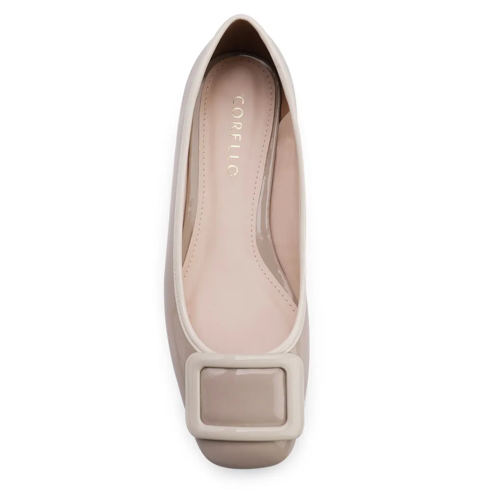 Sapatilha Verniz Bege/Off White - imagem 5