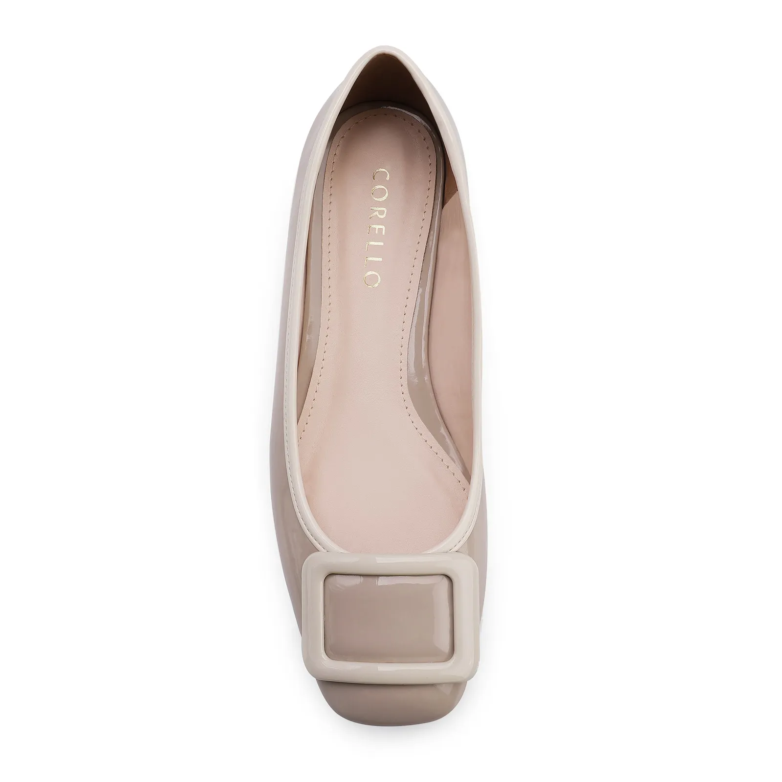 Sapatilha Verniz Bege/Off White