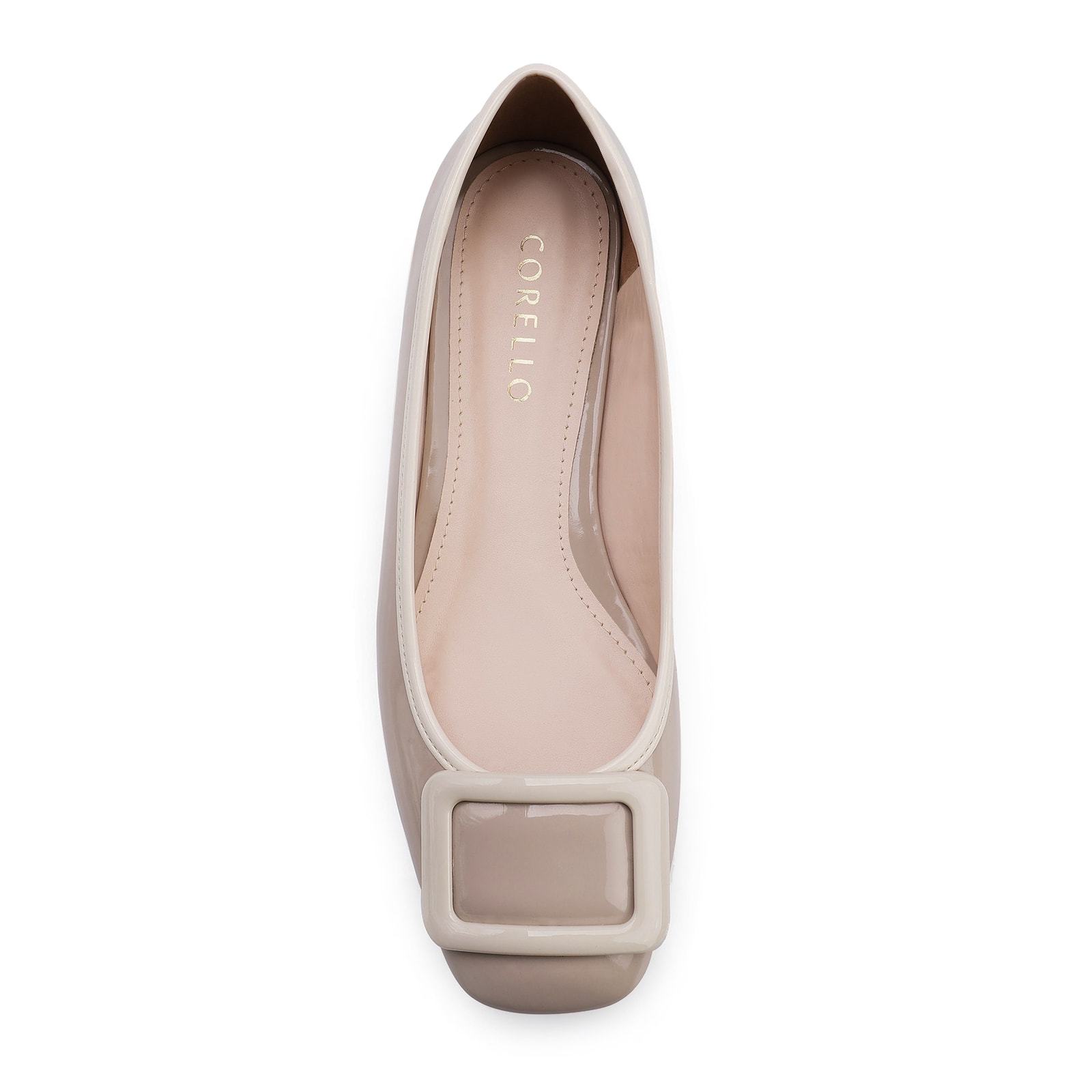 Sapatilha Verniz Bege/Off White