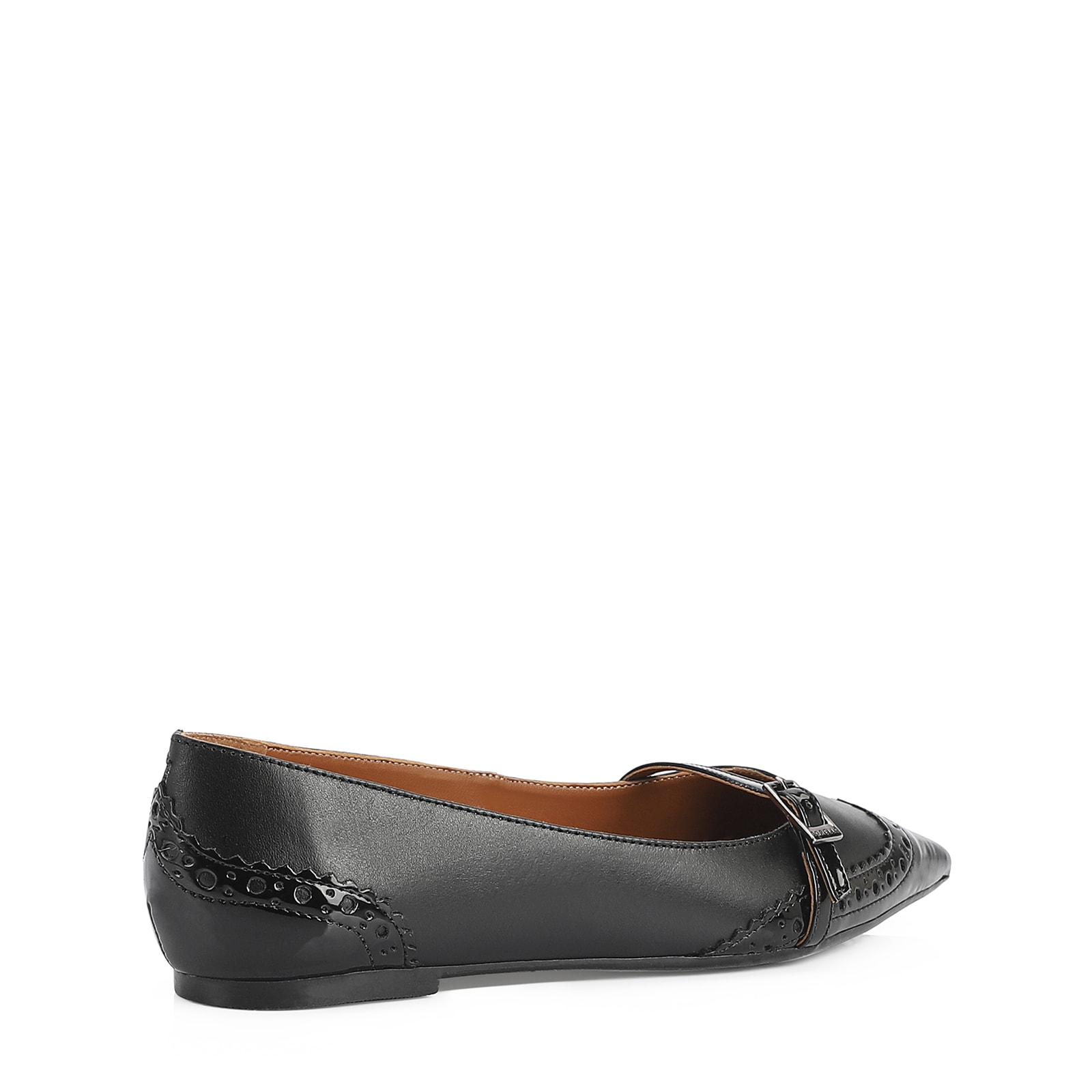 Sapatilha Verniz/Couro Preto