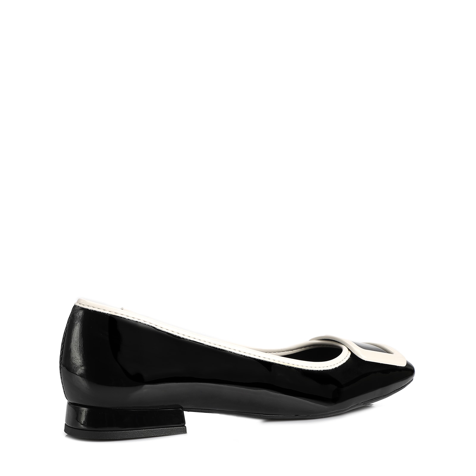 Sapatilha Verniz Preto/Branco