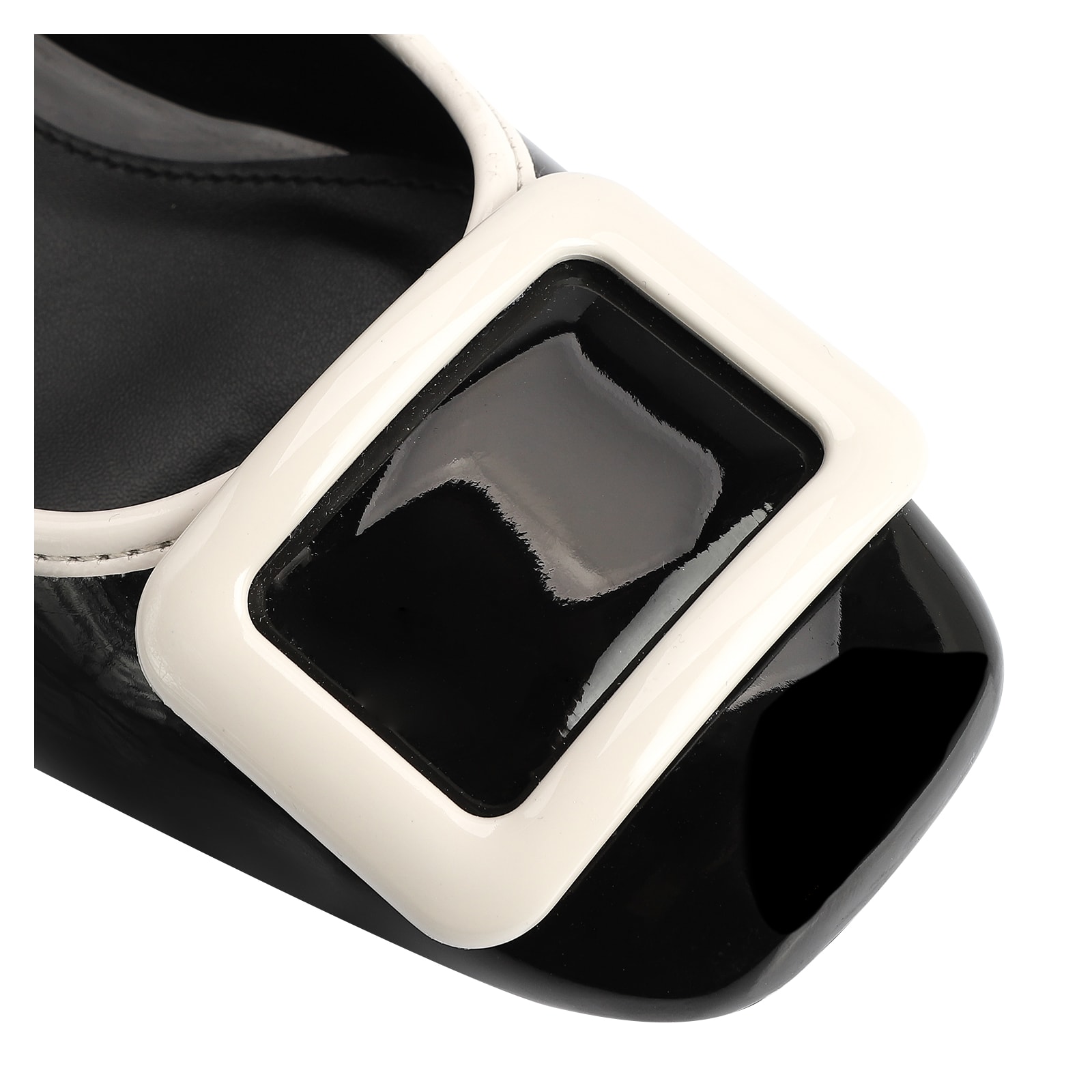 Sapatilha Verniz Preto/Branco