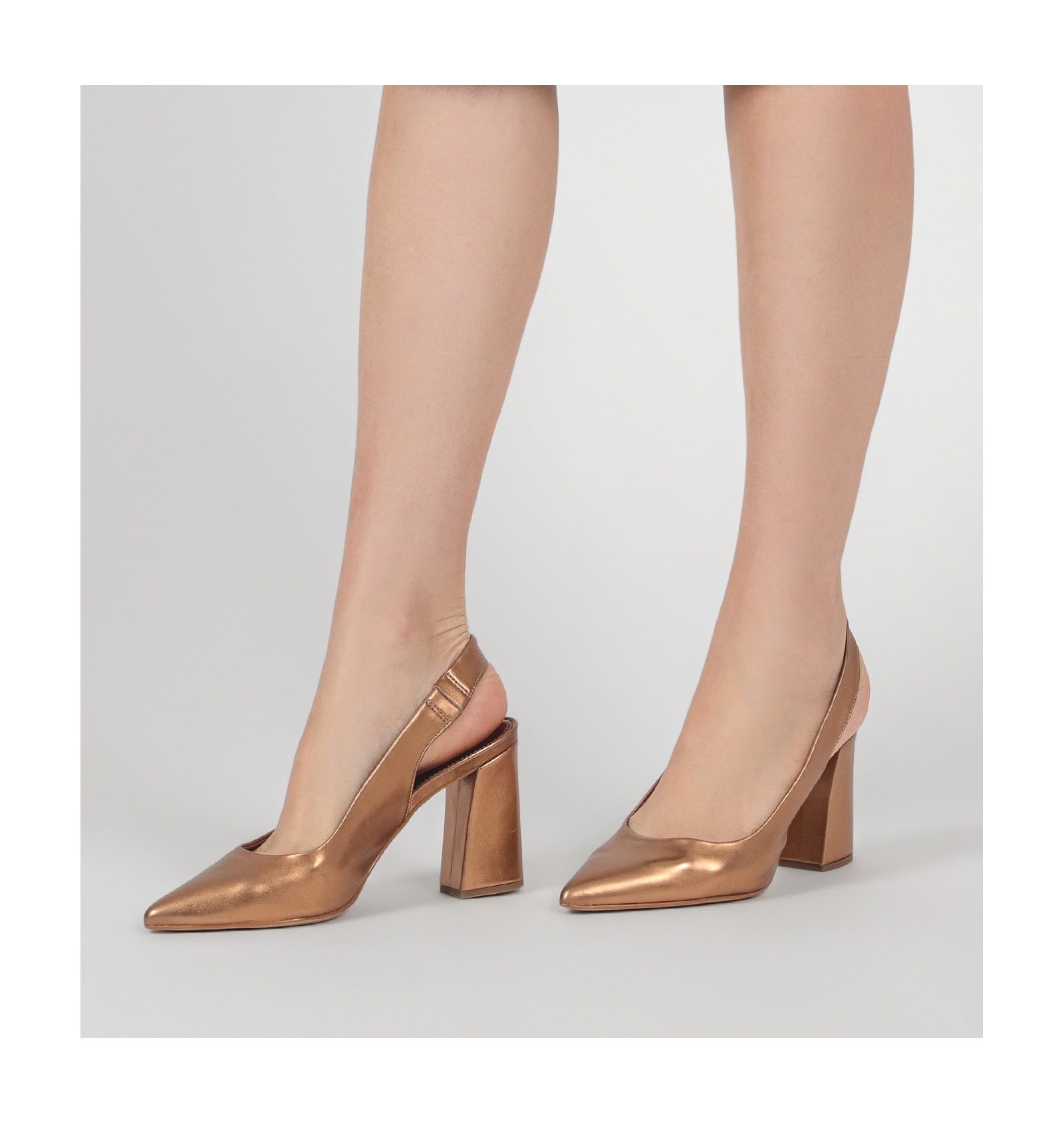 Scarpin Alt Bronze
