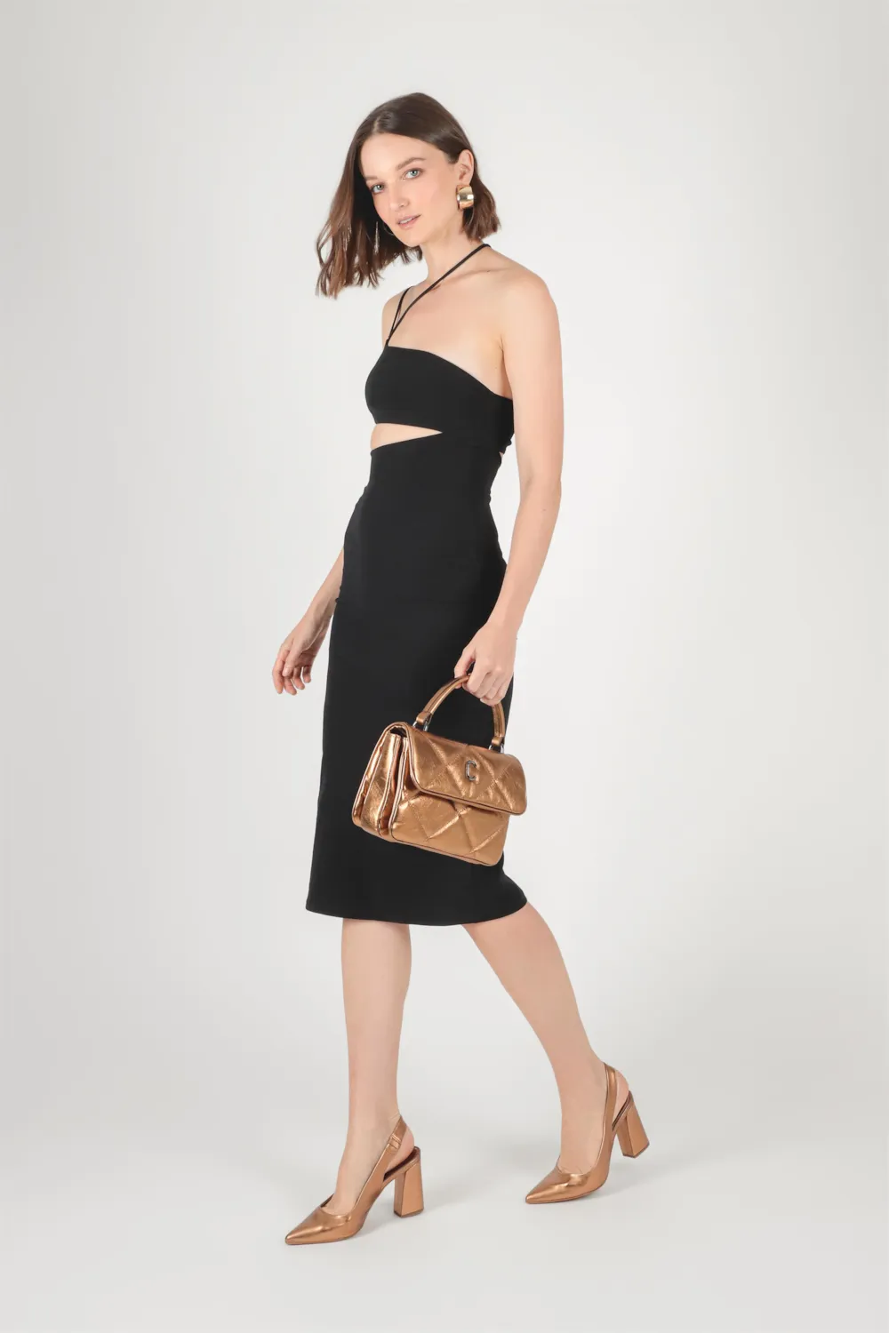 Scarpin Alt Bronze - imagem 8