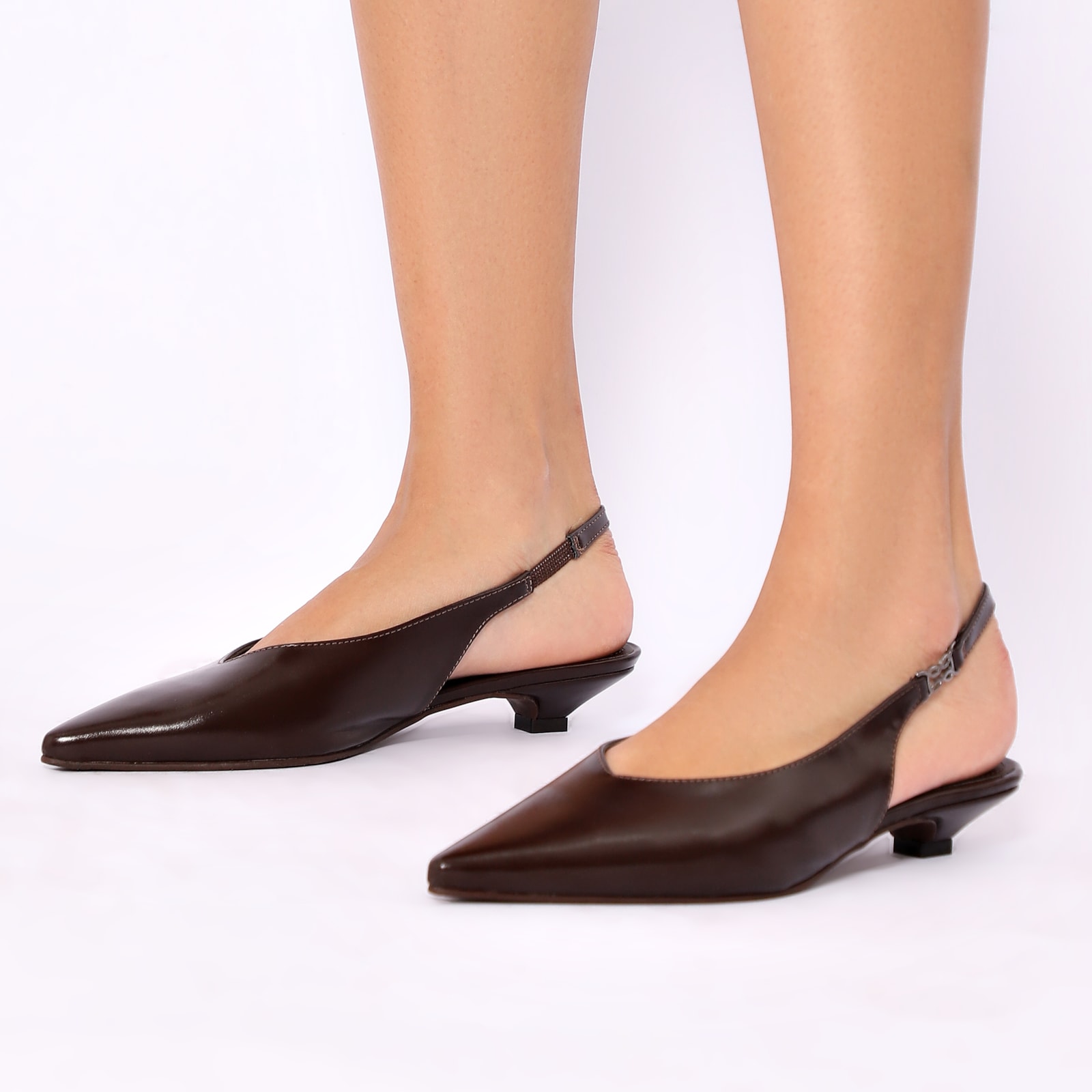 Scarpin Alt Marrom Escuro