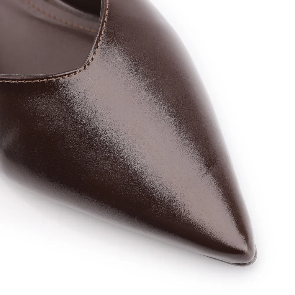 Scarpin Alt Marrom Escuro - imagem 7
