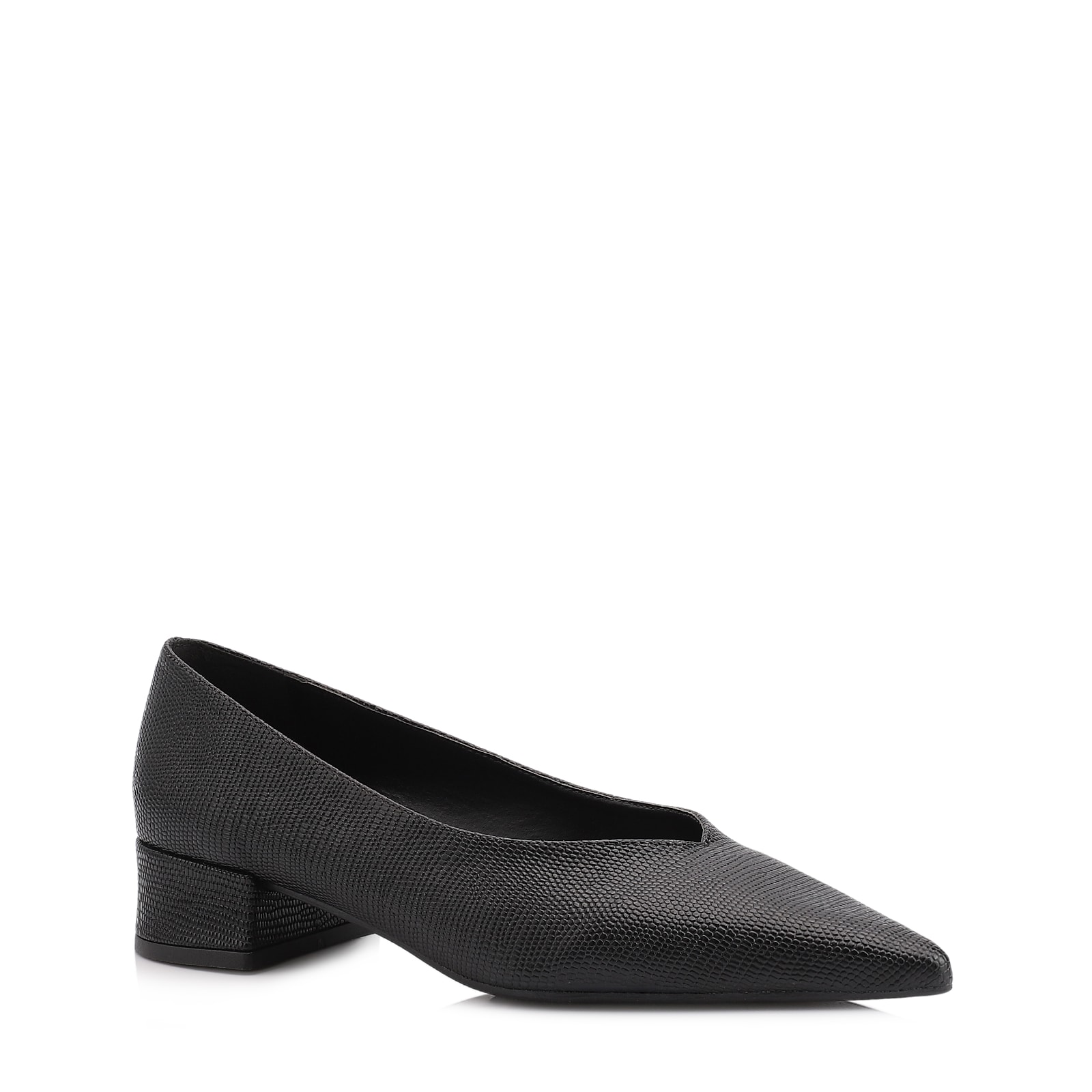 Scarpin Alt New Lezard Preto