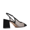 Scarpin Alt Nobuck Preto/Tela Preta - imagem 4