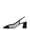 Scarpin Alt Nobuck Preto/Tela Preta - imagem 5