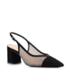 Scarpin Alt Nobuck Preto/Tela Preta - imagem 1
