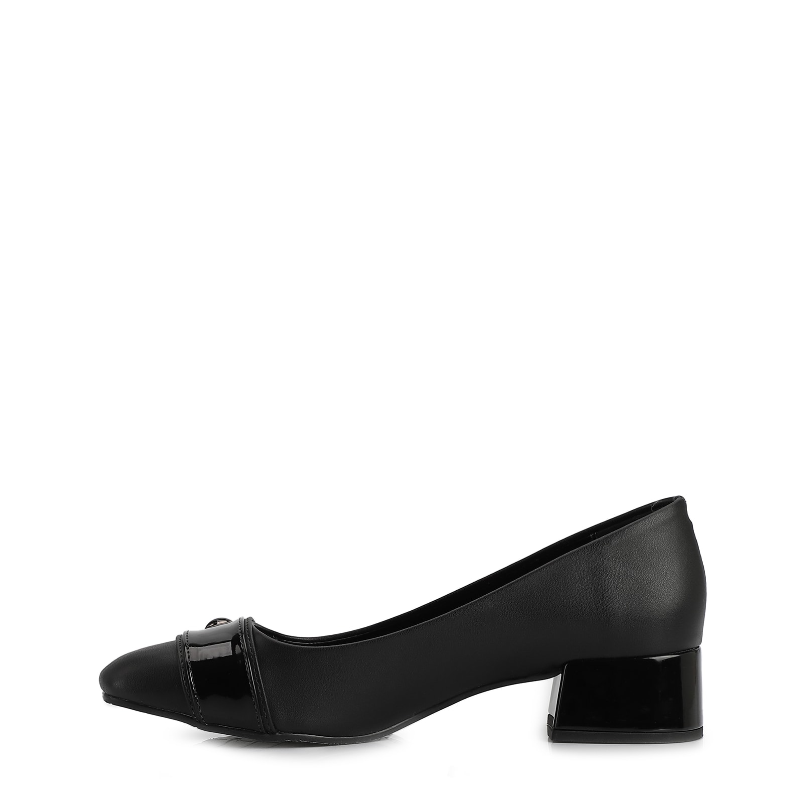 Scarpin Alt Preto/Verniz Preto