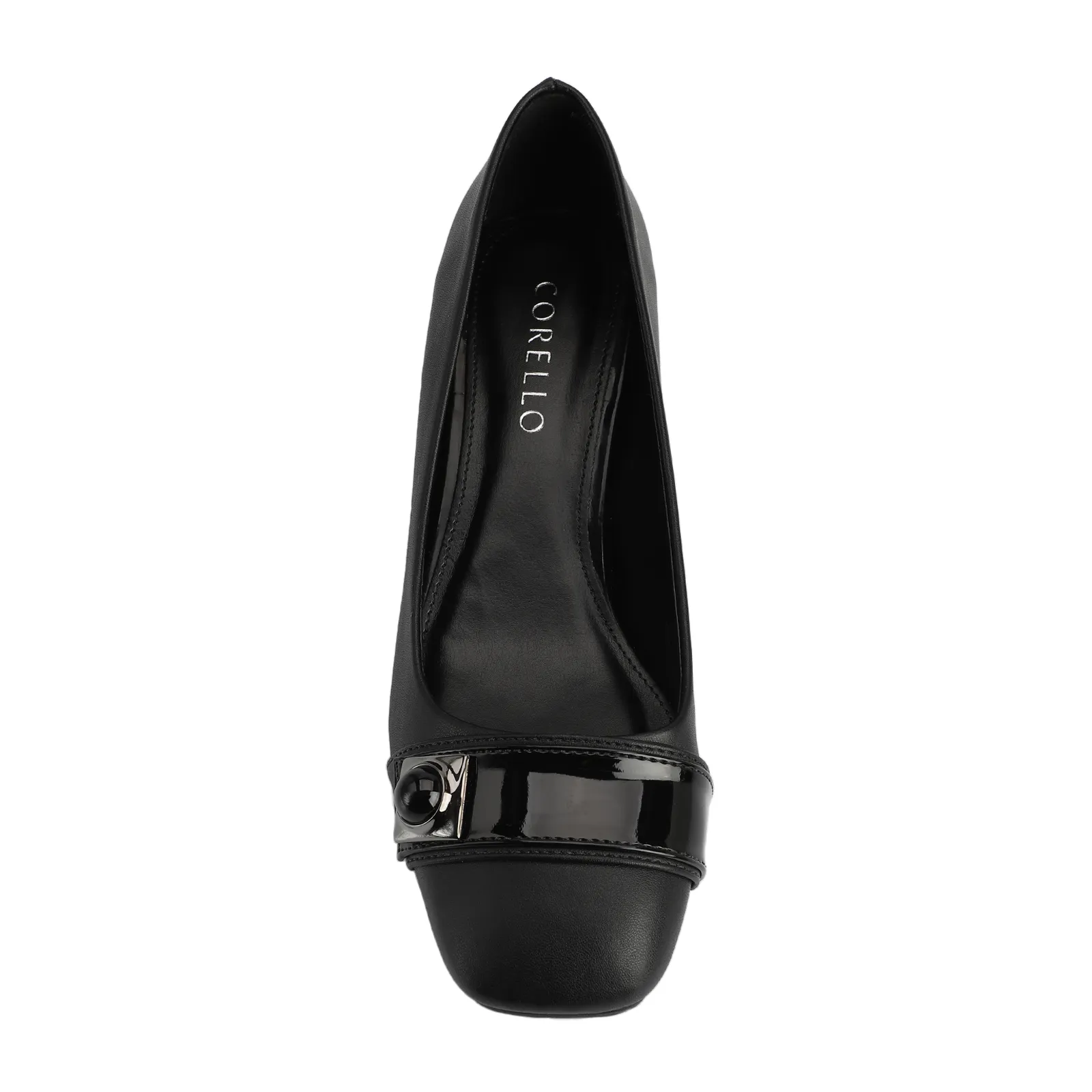 Scarpin Alt Preto/Verniz Preto