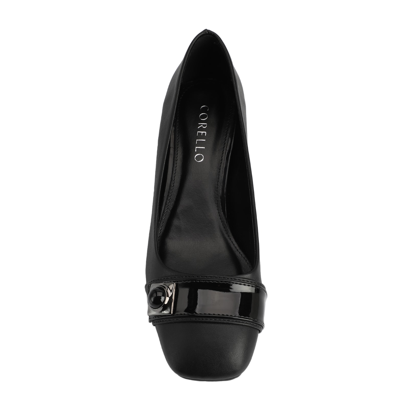 Scarpin Alt Preto/Verniz Preto
