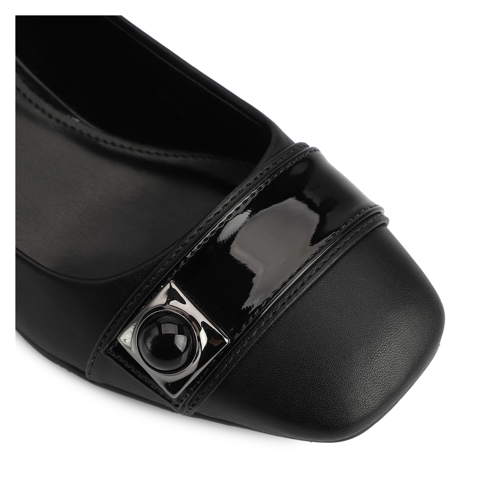Scarpin Alt Preto/Verniz Preto