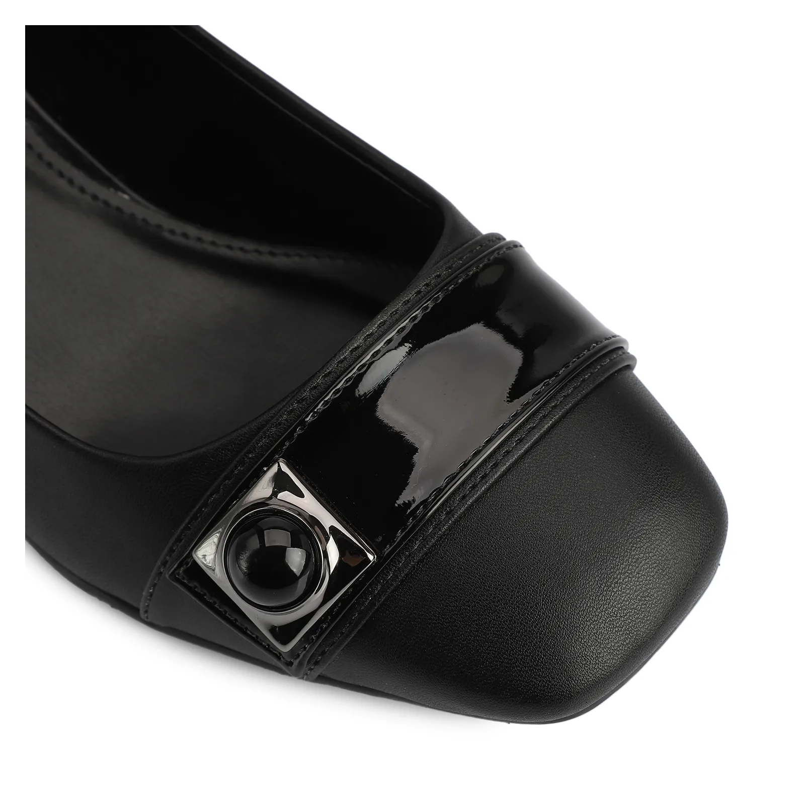 Scarpin Alt Preto/Verniz Preto