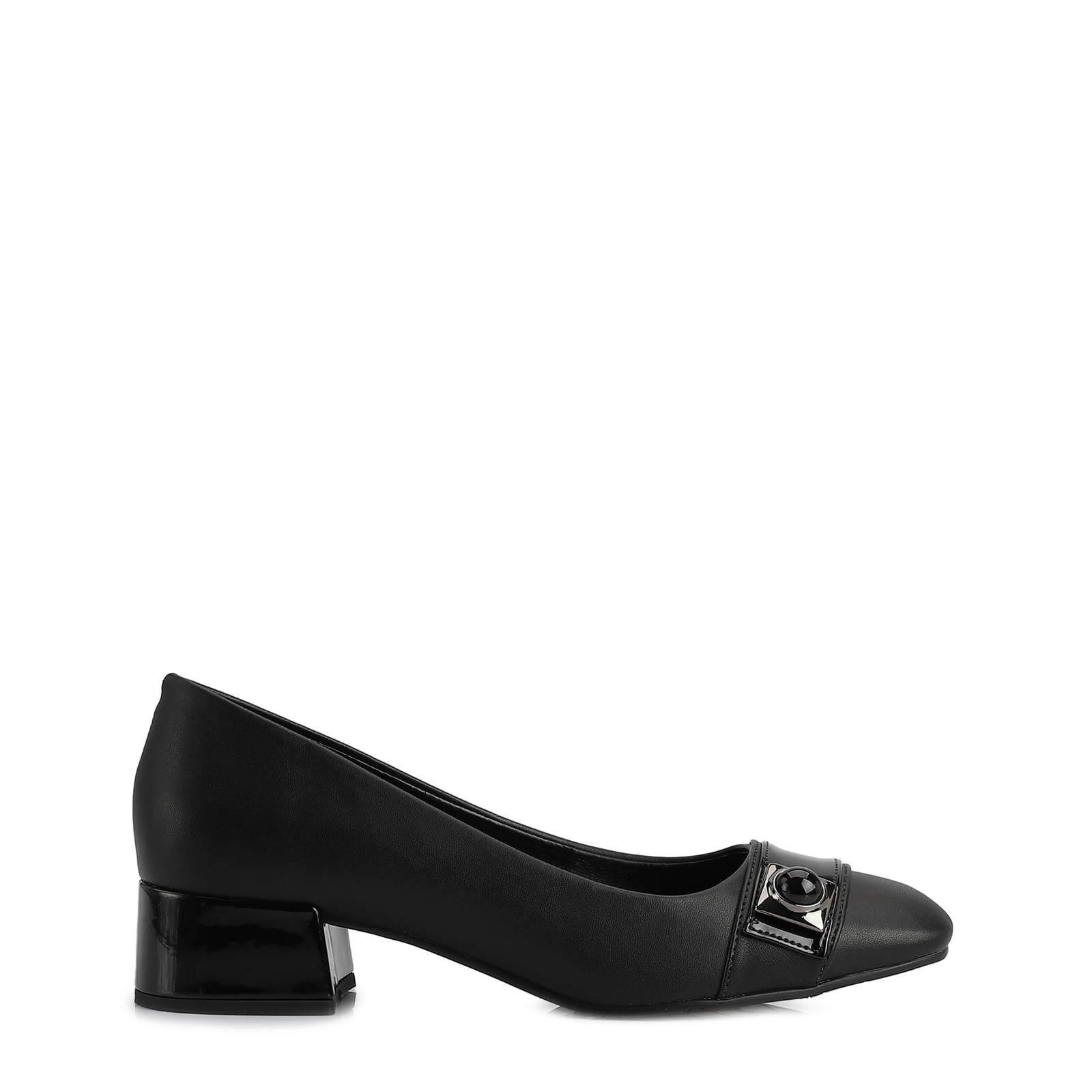 Scarpin Alt Preto/Verniz Preto
